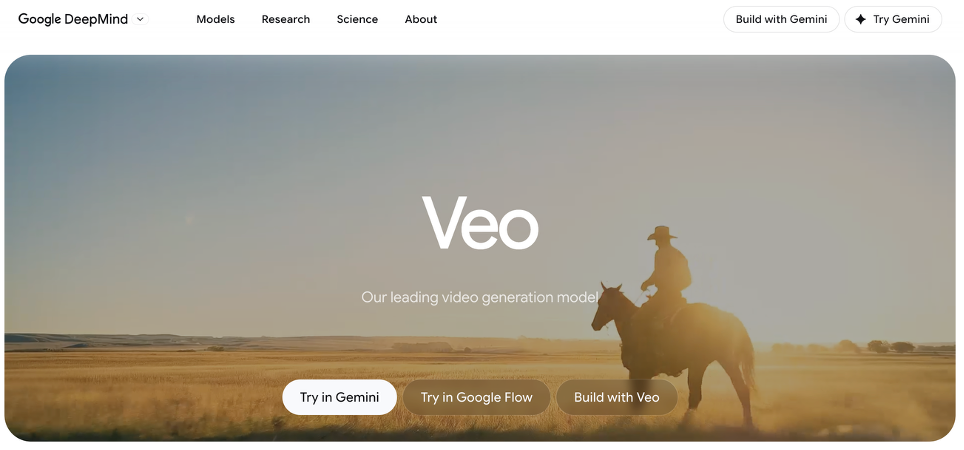 сайт ии Google Veo