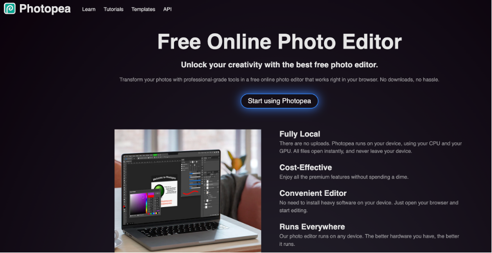 Photopea - бесплатная альтернатива фотошоп