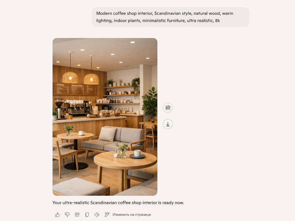 генерация изображения в Bing Image Creator